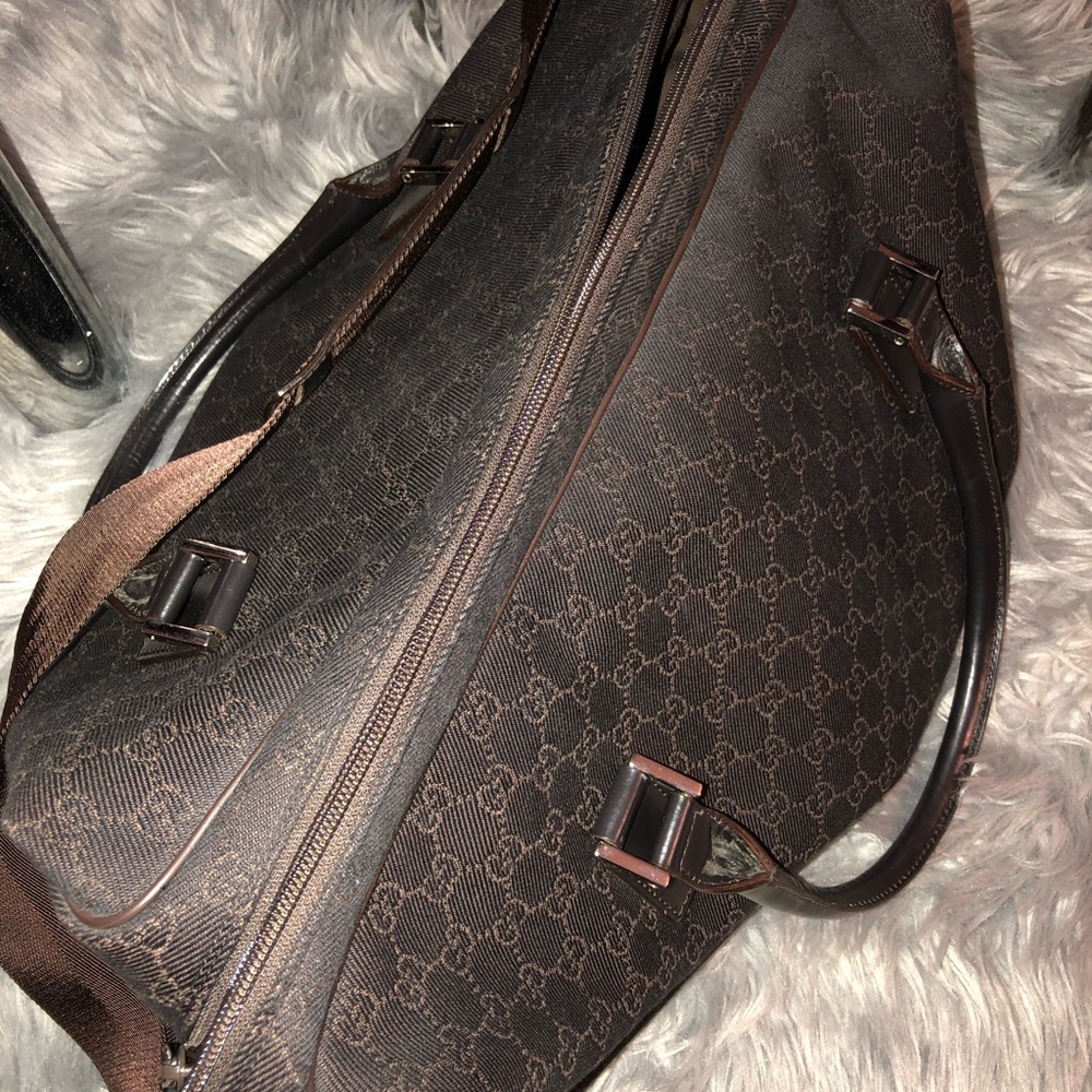 Gucci duffle Gg /brown canvas
